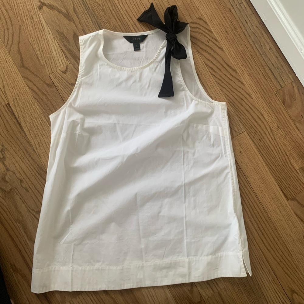 JCrew Tank with Bow- Never Worn